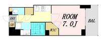 大阪府大阪市西区靱本町2丁目(マンション)の賃貸物件の間取り