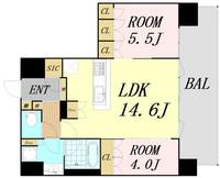 Noire北堀江の間取り