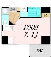 S-RESIDENCE難波Brillerの間取り