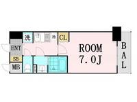 アドバンス西梅田グルーブの間取り