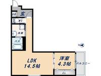 ルピナス阿倍野の間取り