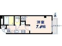 大阪府大阪市天王寺区玉造本町(マンション)の賃貸物件の間取り