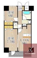 大阪府大阪市浪速区大国1丁目(マンション)の賃貸物件の間取り