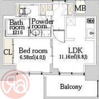 エスライズ難波Ⅲの間取り