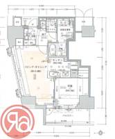 ジオタワー新町の間取り