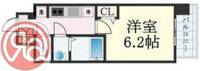 プレサンス難波デヴァンテの間取り