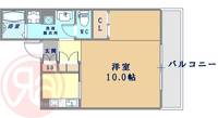 大阪府大阪市西区南堀江2丁目(マンション)の賃貸物件の間取り
