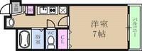大阪府大阪市天王寺区玉造本町(マンション)の賃貸物件の間取り