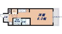 大阪府大阪市西区新町1丁目(マンション)の賃貸物件の間取り