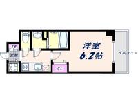 大阪府大阪市浪速区桜川4丁目(マンション)の賃貸物件の間取り