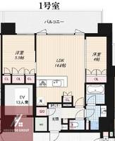 Noire北堀江の間取り