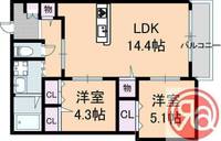 物件の間取り画像