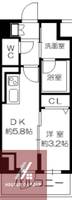 大阪府大阪市西区新町4丁目(マンション)の賃貸物件の間取り