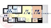 大阪府大阪市西区新町4丁目(マンション)の賃貸物件の間取り