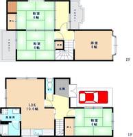 大阪府堺市美原区黒山(一戸建)の賃貸物件の間取り