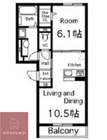 エストドミール東中浜の間取り