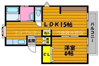岡山県倉敷市福田町古新田(アパート)の賃貸物件202の間取り