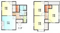 岡山県倉敷市白楽町(一戸建)の賃貸物件1の間取り