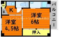 岡山県倉敷市真備町川辺(マンション)の賃貸物件の間取り