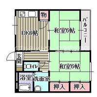コーポ則武 A棟202の間取り