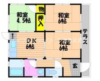 岡山県岡山市北区撫川(一戸建)の賃貸物件Cの間取り