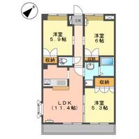 岡山県倉敷市新倉敷駅前5丁目(アパート)の賃貸物件の間取り