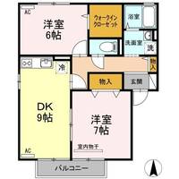 クリエンテ A棟202の間取り
