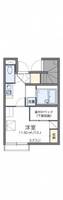 岡山県倉敷市福田町古新田(アパート)の賃貸物件105の間取り