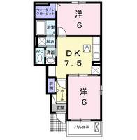 アルルのこみちⅡの間取り