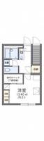 レオパレスパストラルフォレスト112の間取り