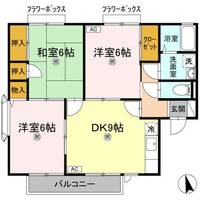 メゾン・ド・ボヌール D棟202の間取り