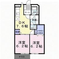 ヴェルテソレーユ Aの間取り