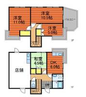 岡山県倉敷市水江(一戸建)の賃貸物件の間取り
