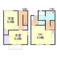 岡山県倉敷市連島町鶴新田(タウンハウス)の賃貸物件102の間取り