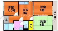 岡山県玉野市田井1丁目(マンション)の賃貸物件202の間取り