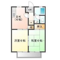 ヴェルデュこんどう202号室の間取り