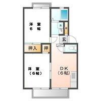 サンシャイン中川A102号室の間取り