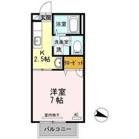 岡山県笠岡市美の浜(アパート)の賃貸物件101の間取り