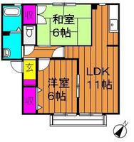 岡山県浅口郡里庄町大字浜中(アパート)の賃貸物件101号室の間取り