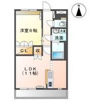 岡山県倉敷市上富井(アパート)の賃貸物件の間取り