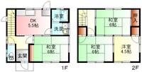 広島県福山市新涯町1丁目(一戸建)の賃貸物件1の間取り
