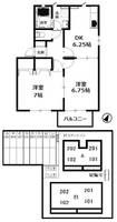 岡山県倉敷市上東(アパート)の賃貸物件201の間取り