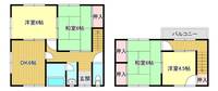 広島県福山市本庄町中1丁目(一戸建)の賃貸物件1の間取り