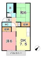 岡山県倉敷市神田4丁目(アパート)の賃貸物件の間取り