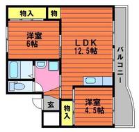 岡山県玉野市後閑(マンション)の賃貸物件503の間取り
