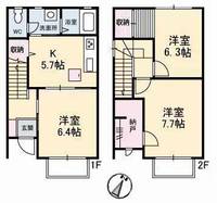 岡山県倉敷市新倉敷駅前3丁目(アパート)の賃貸物件の間取り