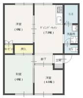 サンシティ高木2Fの間取り