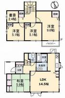岡山県倉敷市児島柳田町(一戸建)の賃貸物件A0001の間取り