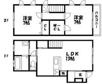 セリパープ津之郷 西 C2の間取り