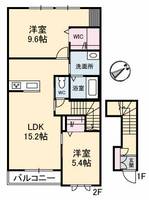 岡山県倉敷市連島町鶴新田(アパート)の賃貸物件の間取り